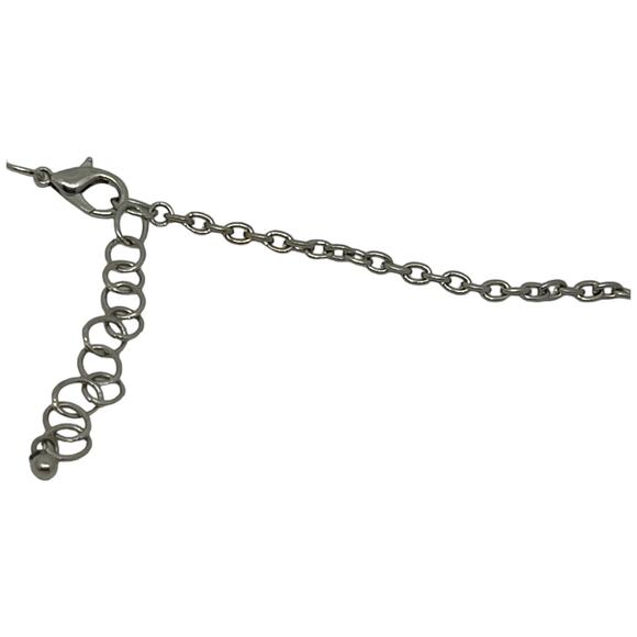 Elegant Blue and Silver Beaded Necklace - Picture 9 of 11